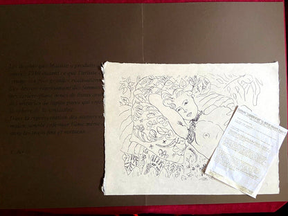 Henri Matisse Lithograph Hand Made Contract Hand Signed Numbered In Pencil