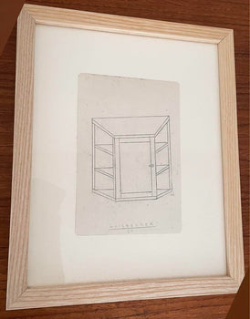 Philippe Weisbecker Original Painting Signed Framed 2022 Furniture Artwork