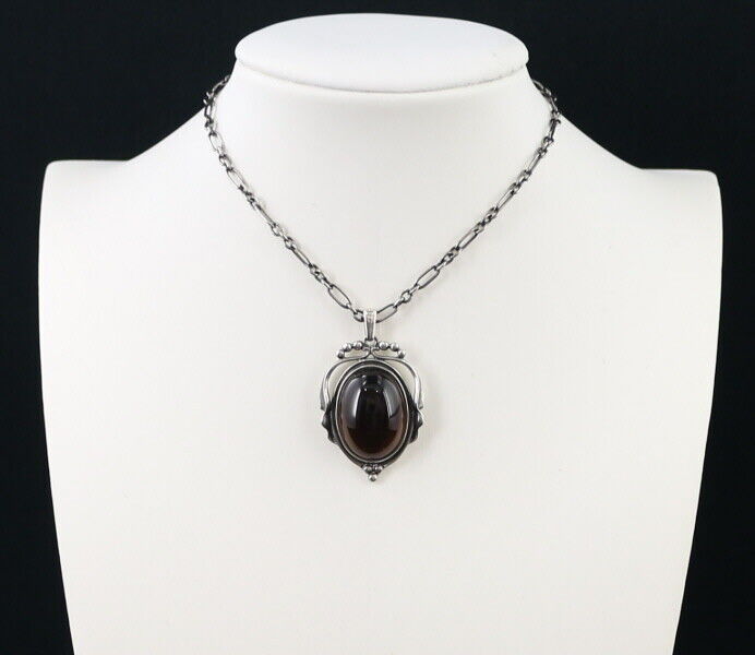 Georg Jensen Necklace Smoky Quartz Heritage 2017