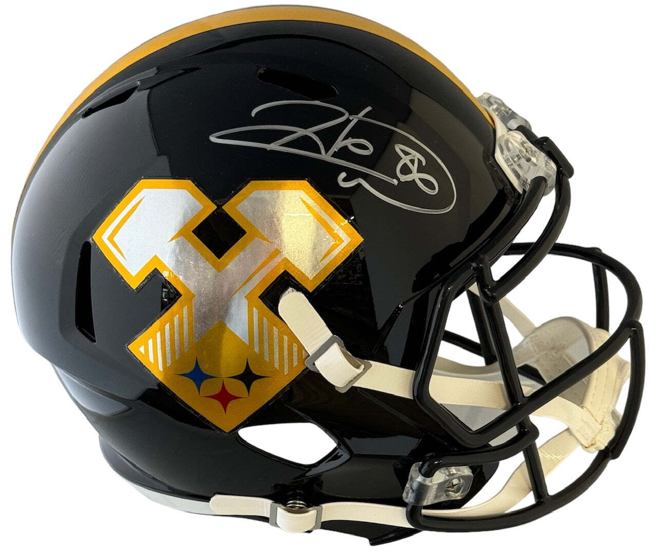 (Beckett) Hines Ward Autographed Steelers Speed Full Size Replica Helmet