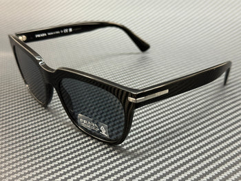 Prada Pr 04Ys 1Ab07T Black Blue Men'S 56 Mm