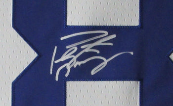 Peyton Manning Hof Signed/Auto Colts White Custom Jersey Framed Fanatics 165112