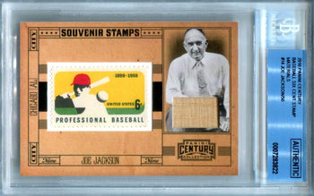 Joe Jackson 2010 Panini Century Baseball Six Century Stamp #14 Card Bgs Auth
