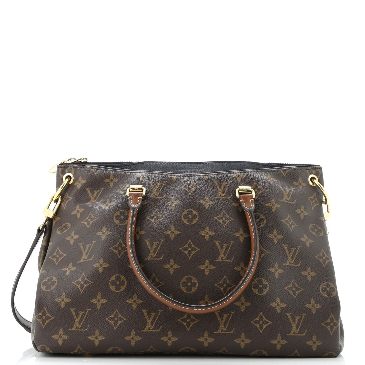 Louis Vuitton Pallas Tote Monogram Canvas With Leather