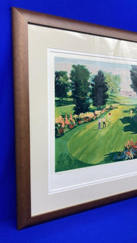 Mark King Uk Print Golf Series Patting Green Signed Edition Silkscreen Framed