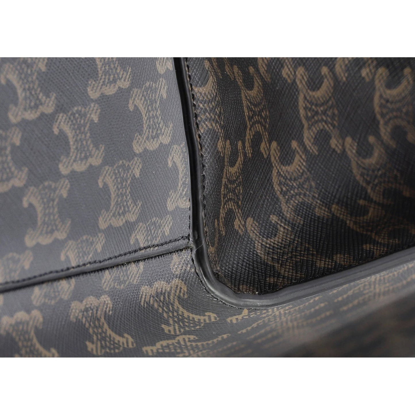 Celine Horizontal Logo Cabas Tote Triomphe Coated Canvas