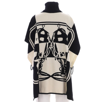 Hermes Women'S Brides De Gala Poncho Sweater Cashmere