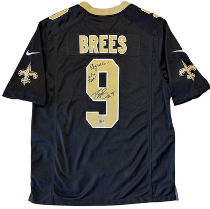 Drew Brees Autographed Saints On Field Nike Jersey (Beckett)