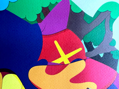 Kaws Lithograph Coa Numbered Limited Certified (Mori Museum)
