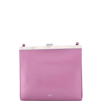 Celine Clasp Crossbody Bag Leather Mini