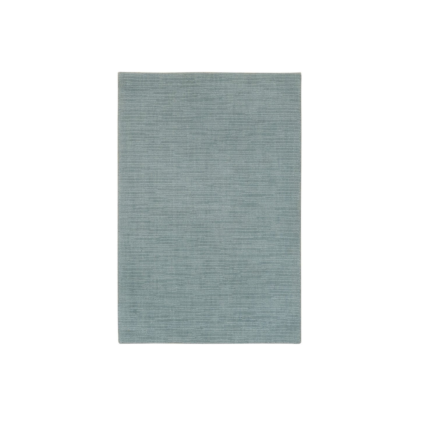 2'X3'1" Stormcloud Gray Loom Knotted Wool And Plant Based Silk Mat Rug