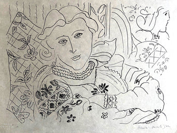 Henri Matisse Lithograph 1960 Coa Contract Signed By Hand Numbered Crayon