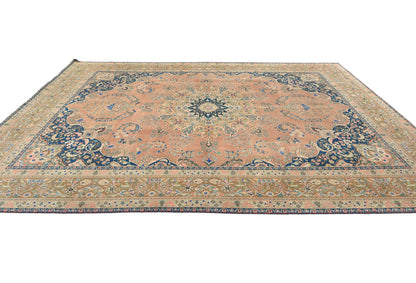9'5X12'6 Ft Stone-Washed Distressed Vintage