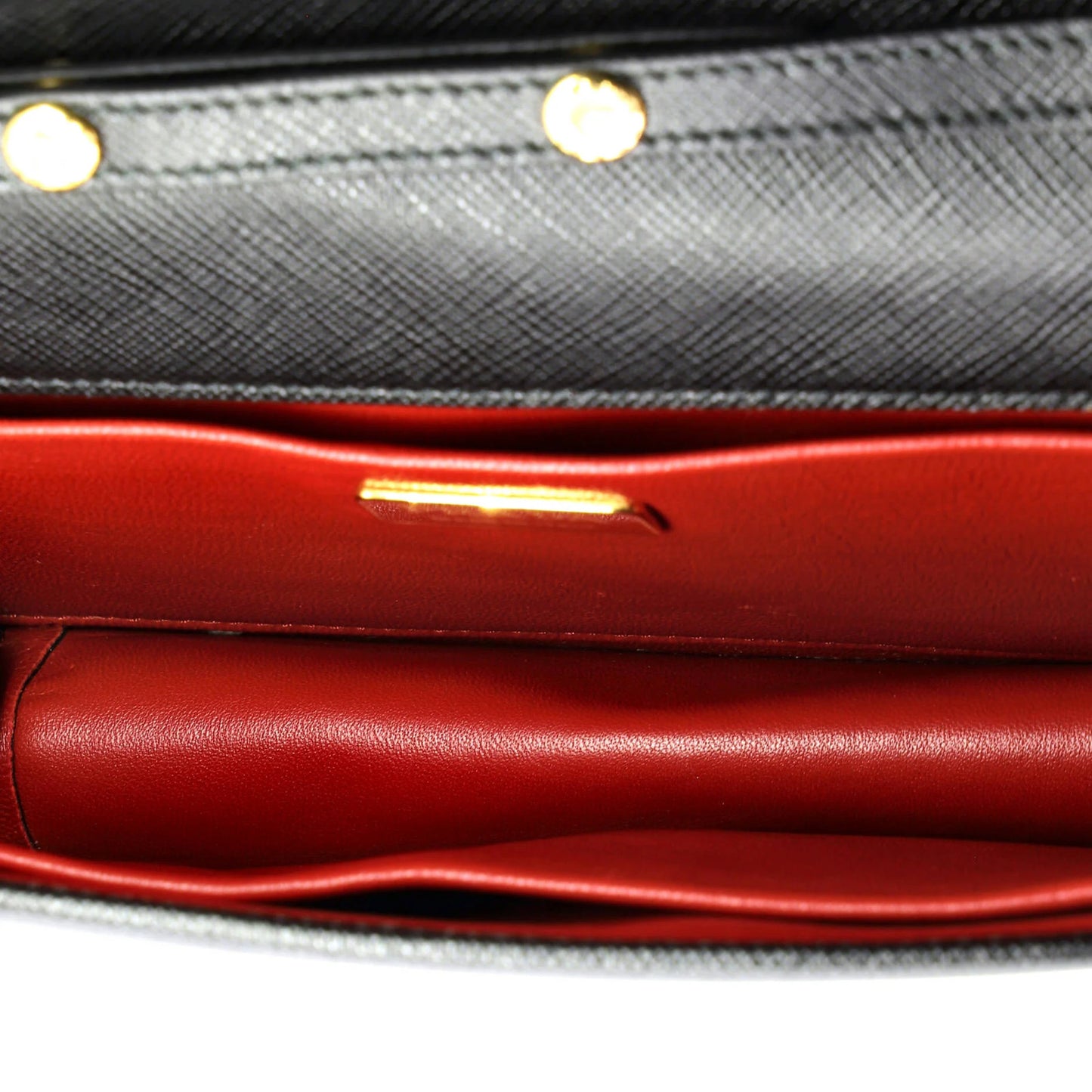 Prada Convertible Flap Clutch Saffiano Leather Small