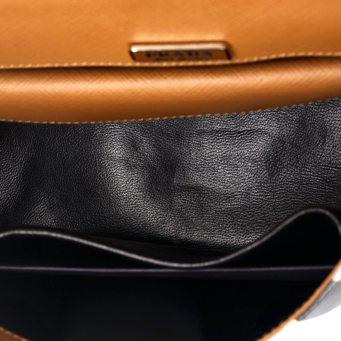 Prada Chain Flap Bag Printed Saffiano Leather Medium