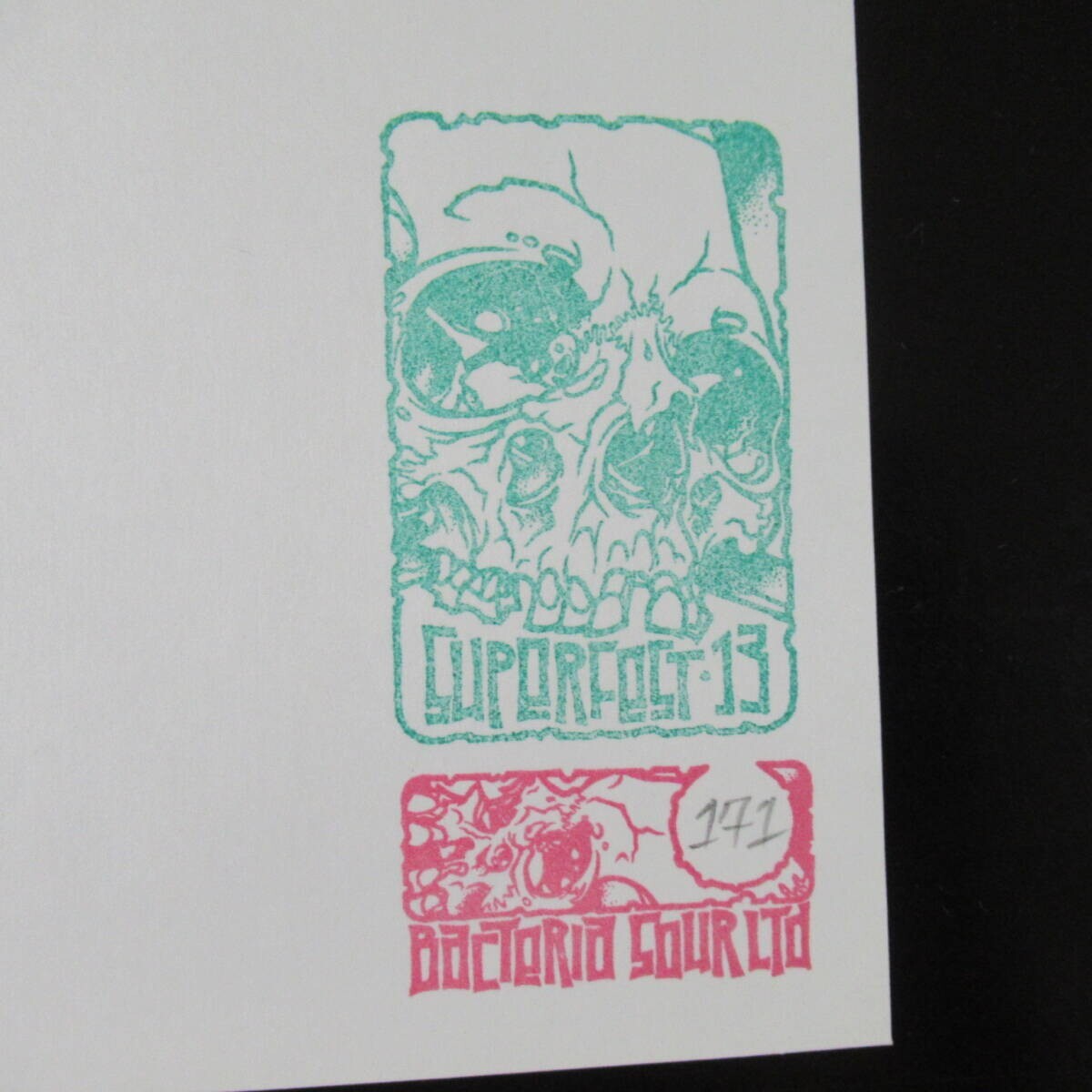 Pushead Bacteria Sour Superfes 98 limited 7 inch color vinyl