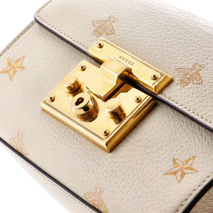 Gucci Padlock Shoulder Bag Printed Leather Small