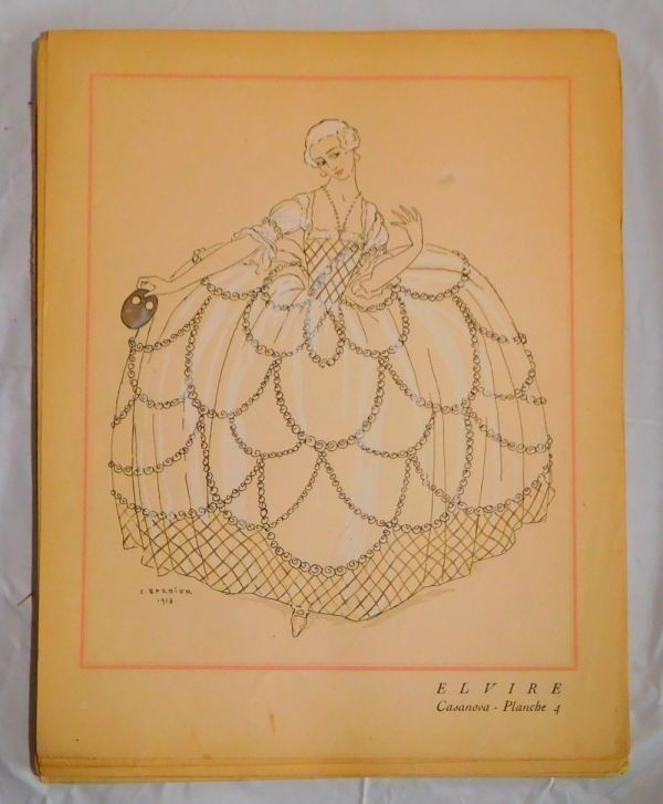 1921 George Barbier Casanova Panorama Dramatique Complete 24 Pochoir Plates Art