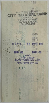 Jo Anne Worley Autographed Check February 1 1969