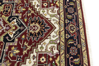 Heriz Serapi Oriental Rug Floral Style Large