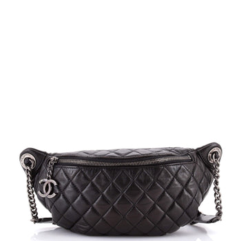 Chanel Banane Waist Bag Quilted Leather