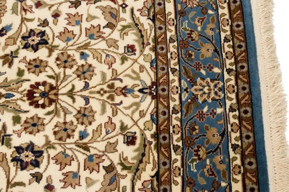 Rare Handmade Kirman Floral Design Rug Oriental