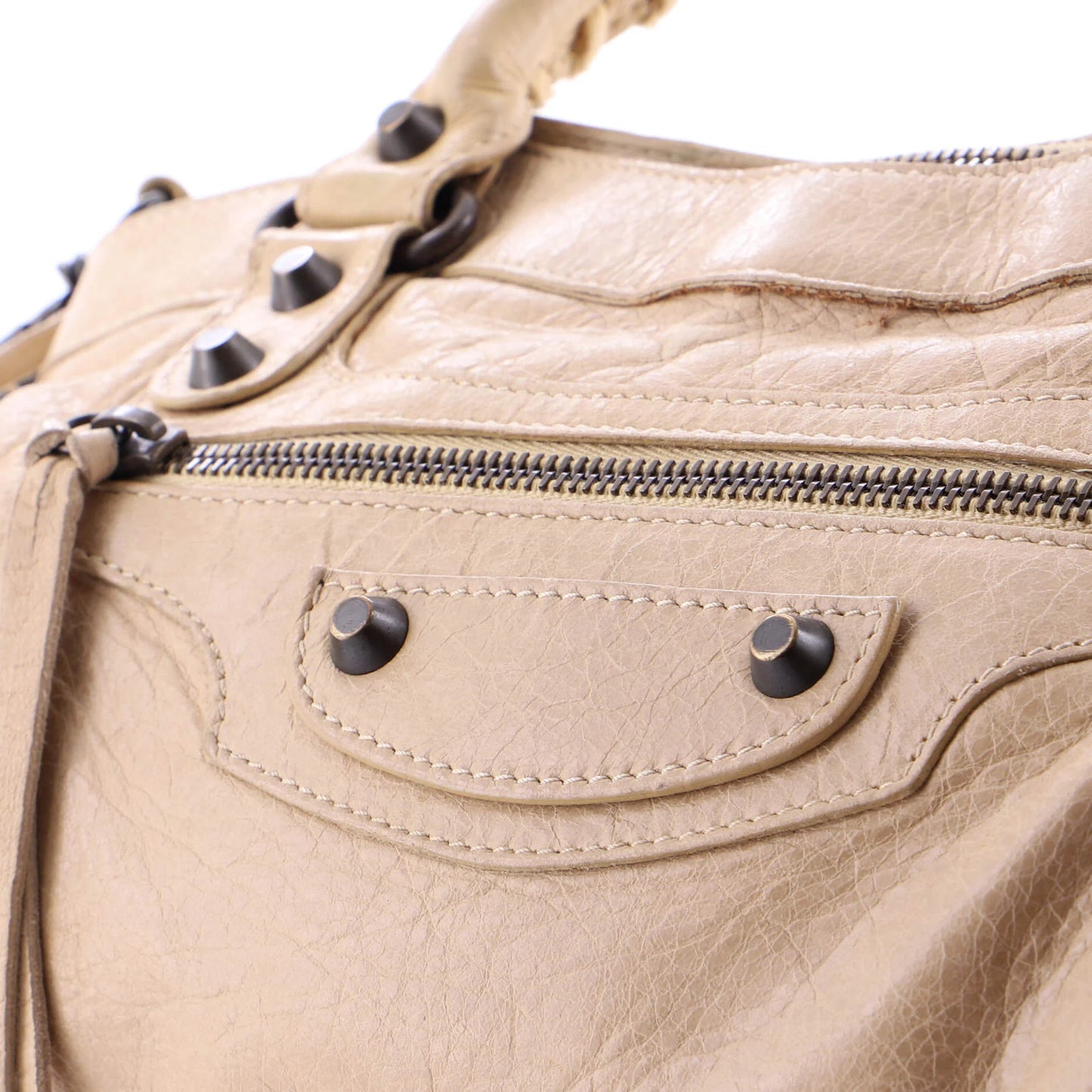 Balenciaga First Classic Studs Bag Leather