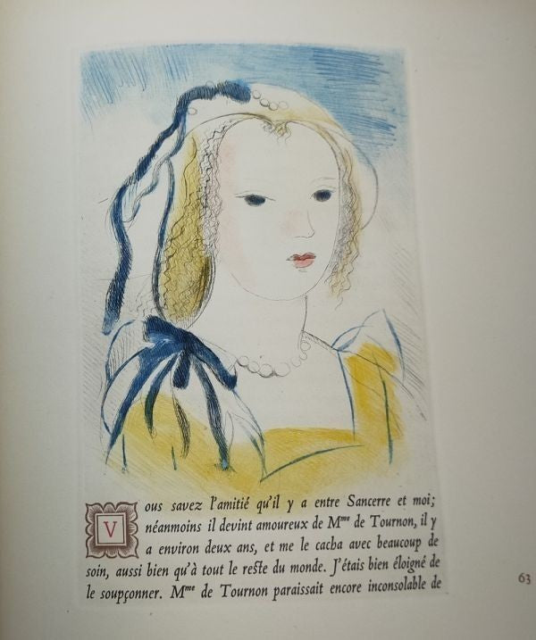 La Princesse De Cleves 1947 Limited Edition Marie Laurencin 9 Color Etchings