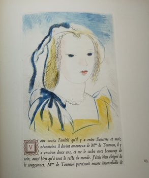 La Princesse De Cleves 1947 Limited Edition Marie Laurencin 9 Color Etchings