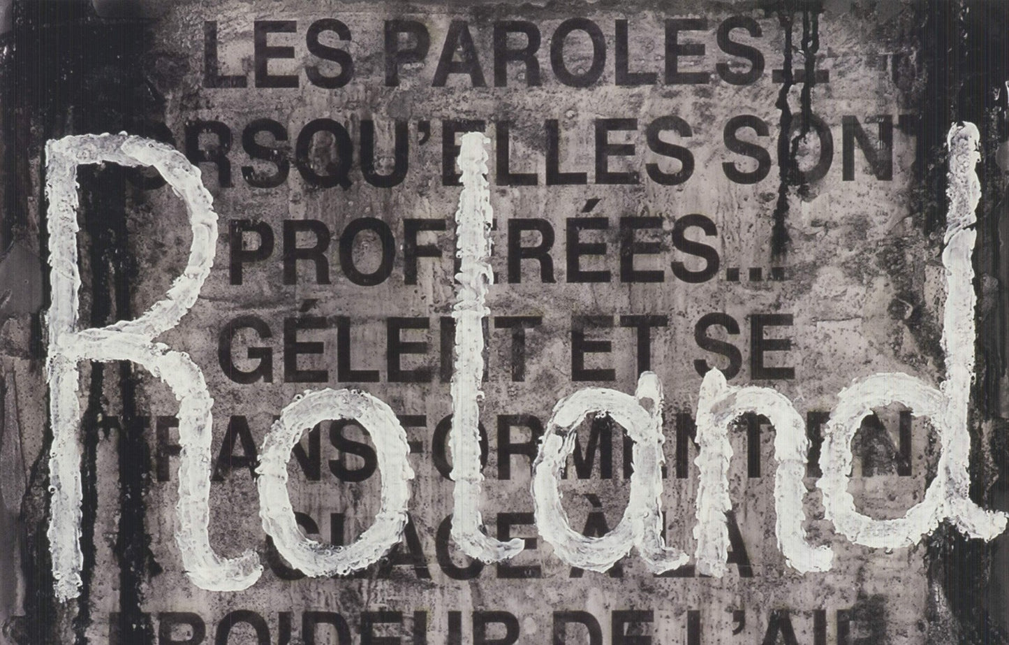 Jaume Plensa Roland Garros French Open " Poster Contemporary Blac