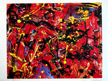 Jackson Pollock Lithograph Coa Signed Numbered By Willem De Kooning