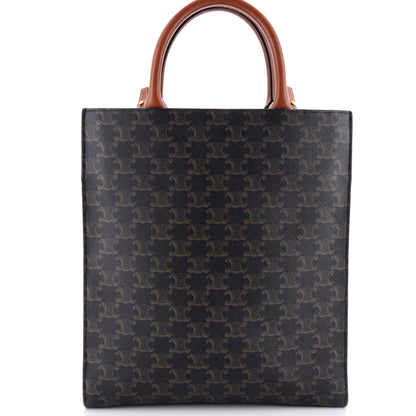 Celine Vertical Cabas Tote Triomphe Coated Canvas Medium