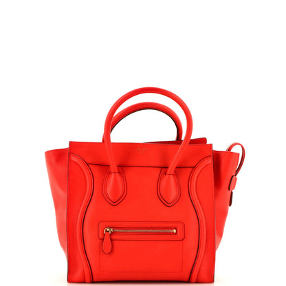 Celine Luggage Bag Grainy Leather Mini