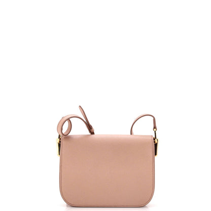 Prada Embleme Flap Bag Saffiano Leather Small