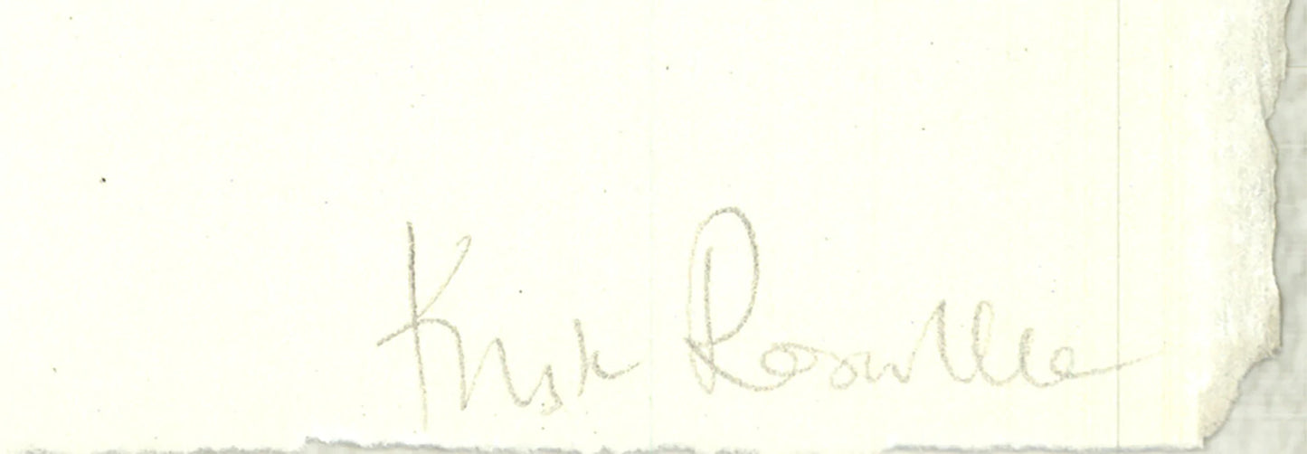 Krista Rosenkilde Shock Blue Black Hole Signed " Lithograph A