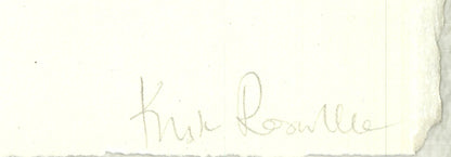 Krista Rosenkilde Shock Blue Black Hole Signed " Lithograph A