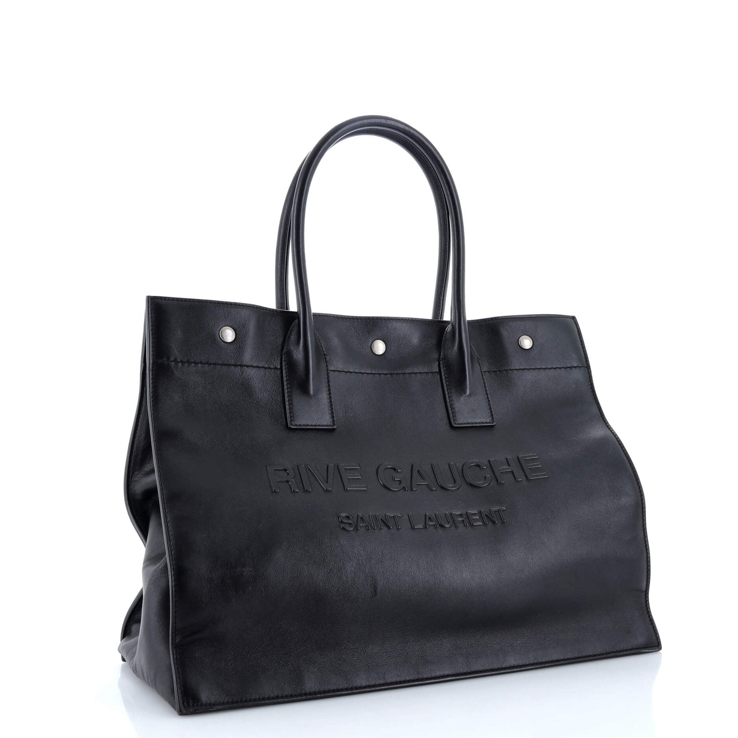 Saint Laurent Rive Gauche Shopper Tote Leather Small