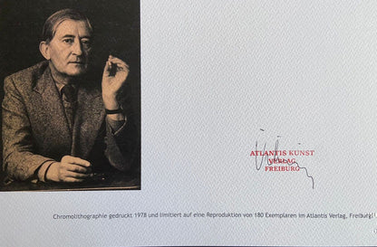 Josef Albers Lithograph Coa Numbered Signed Stamp (Paul Klee)