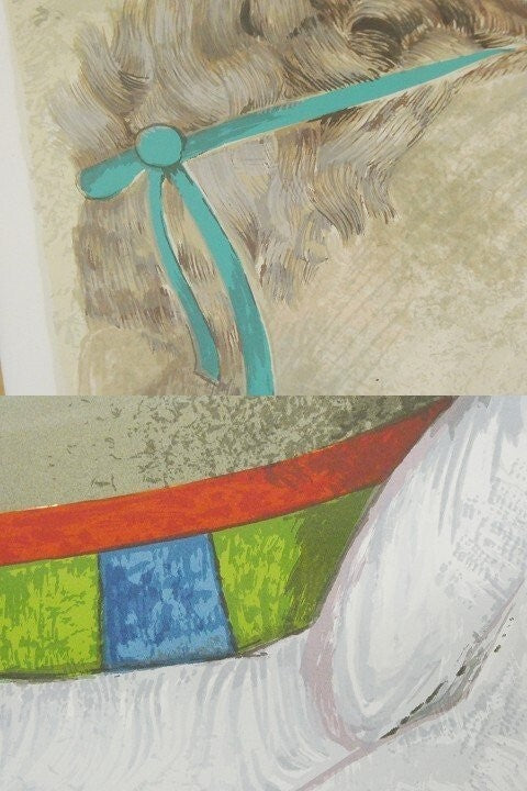 GRACIELA RODOG " Goatling " Large Serigraph Print ED199 Signed Framed