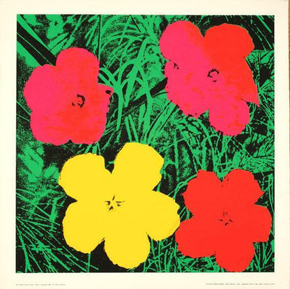 Red Flowers 1970 By Andy Warhol Pop Art Poster  French Printing On Heavy Stock
