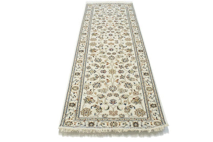 3X8 ft Hand-Knotted Indo-Nain Oriental Runner