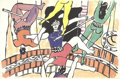Fernand Leger A Circus Family: Picasso To Leger " Offset Lithograph