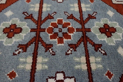 Handmade Kazak Oriental Rug Vintage Style