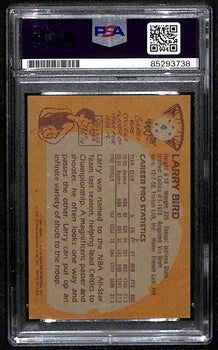 Larry Bird Hof Signed/Autographed 1981 Topps Card