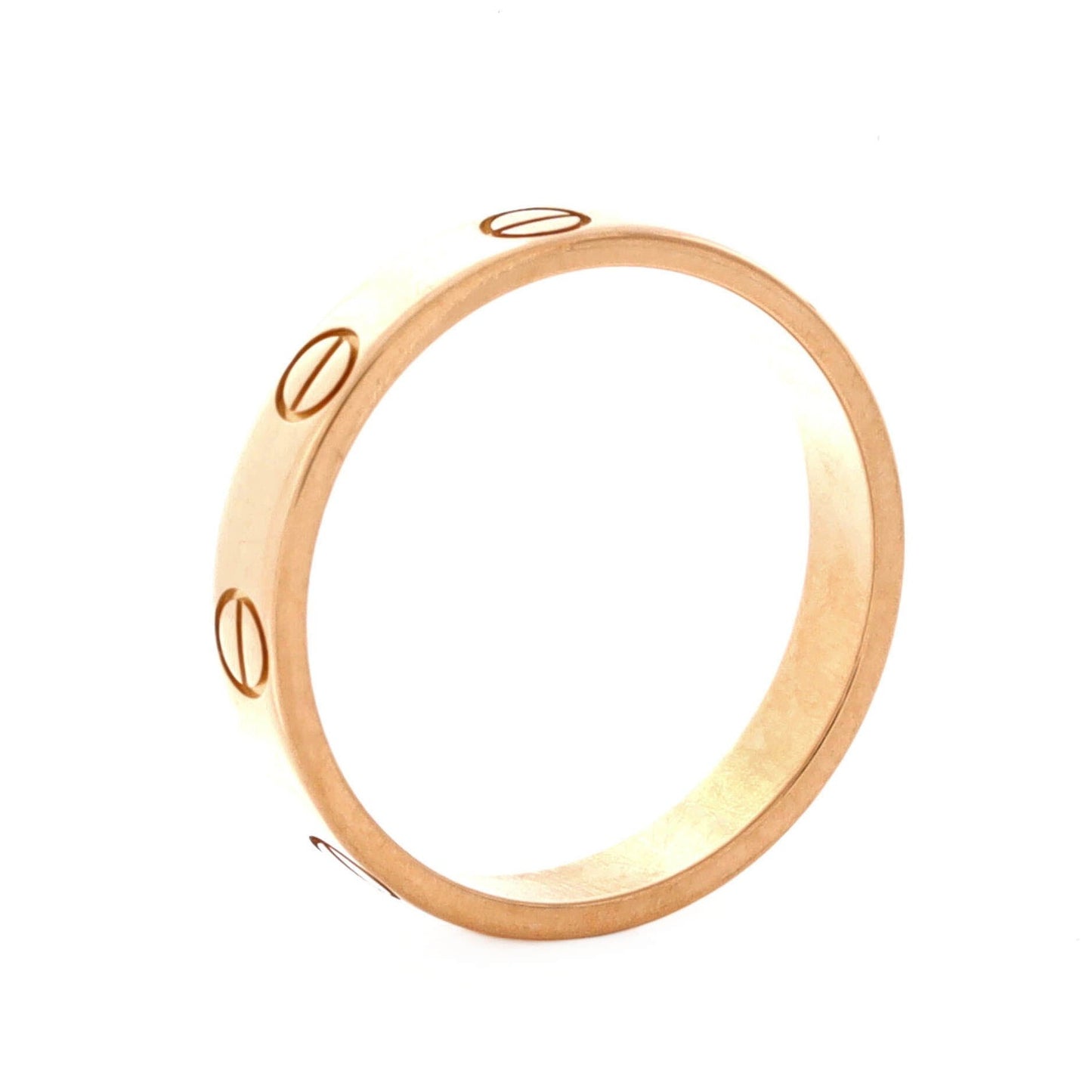Cartier Love Wedding Band Ring 18K Rose Gold