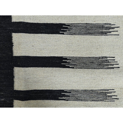 8'2"X10' Hand Woven Avant-Garde Design Flat Weave Kilim Handspun Wool Rug
