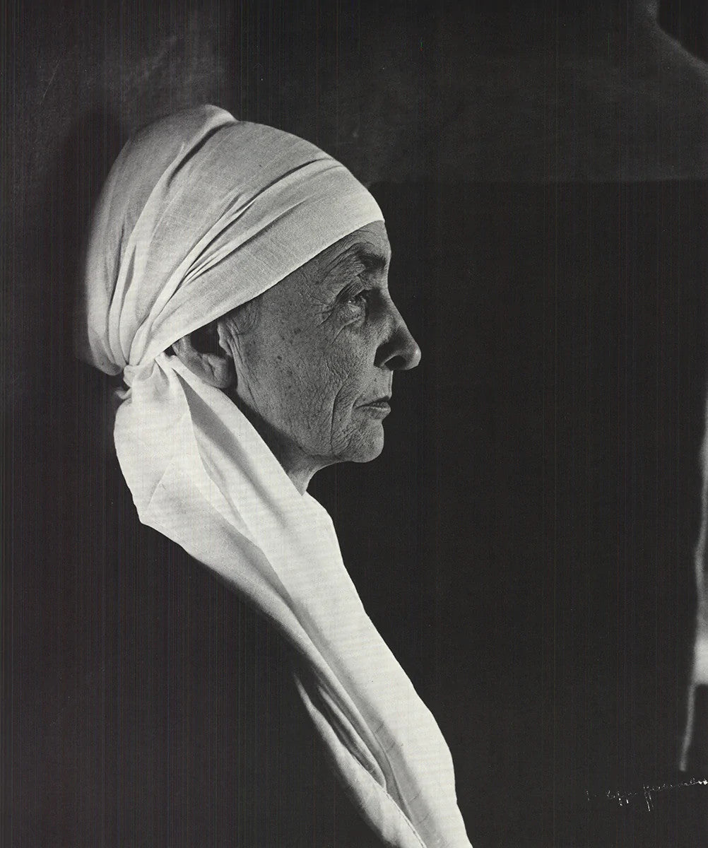 Photography PHILIPPE HALSMAN Georgian O'Keeffe 26" x 20" Offset Lithograph 1981