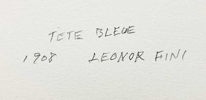 Leonor Fini Lithograph Tete Bleue Signed Ed.140/150 Framed Box Included