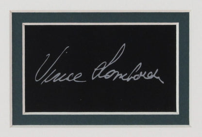Vince Lombardi "Famous Speech" Framed Collage W/Laser Engraved Autograph