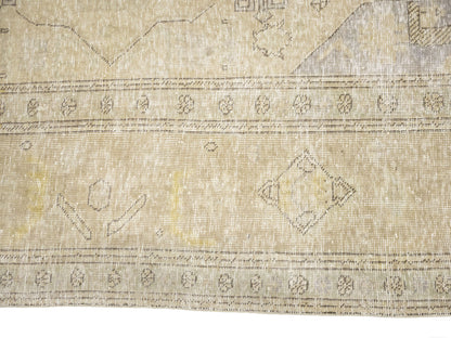 Semi-Antique Handmade Floral Oriental Rug Vintage
